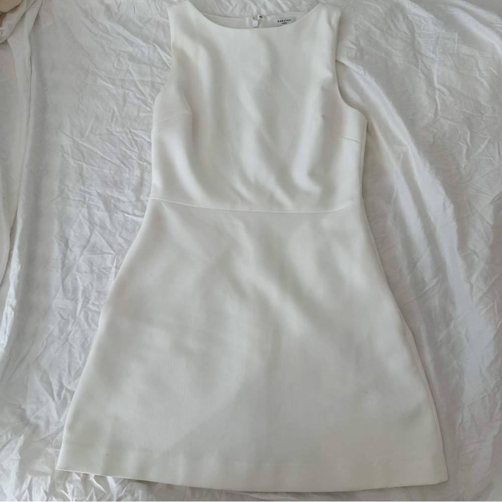 Aritzia babaton bond mini dress white